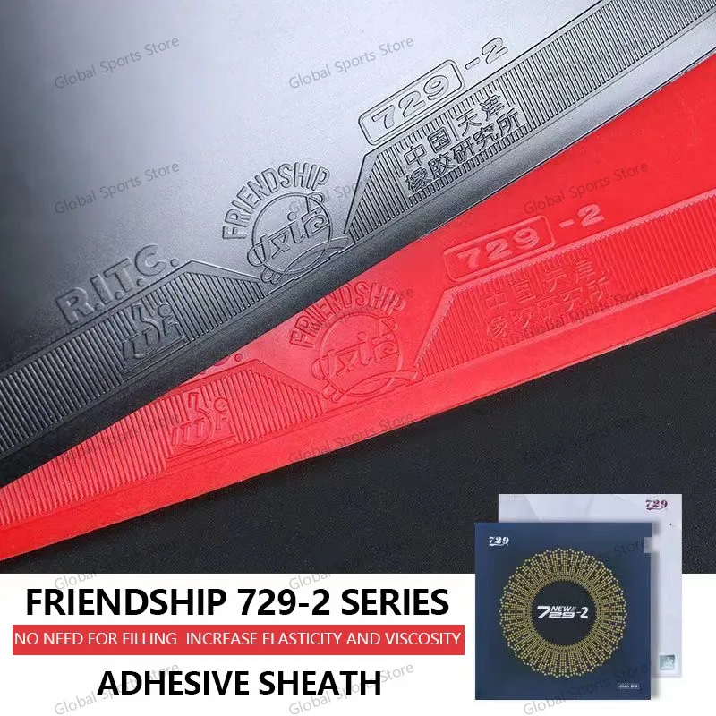 Originale 729 Friendship CROSS / Nuovo 729-2 Gomma da ping pong (attacco + anello) Pips-in con spugna in gomma per racchetta Fast Break