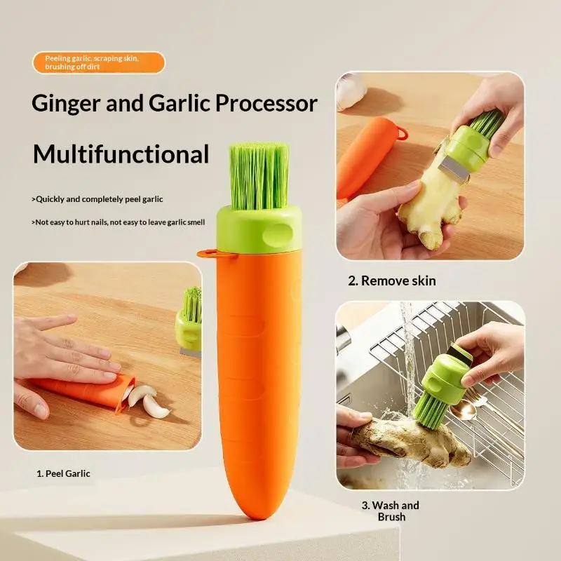1Pcs Garlic Stripper Tube Peeling Garlic Peeling Silicone Garlic Peeler Peel Easy Useful Easy Kitchen Tools Non-toxic Safety Ga