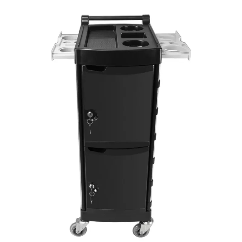 Hair Salon Trolley Lockable Beauty Hairdresser Beauty Furniture Hair Styling Storage Salon Trolley Cart with Drawers