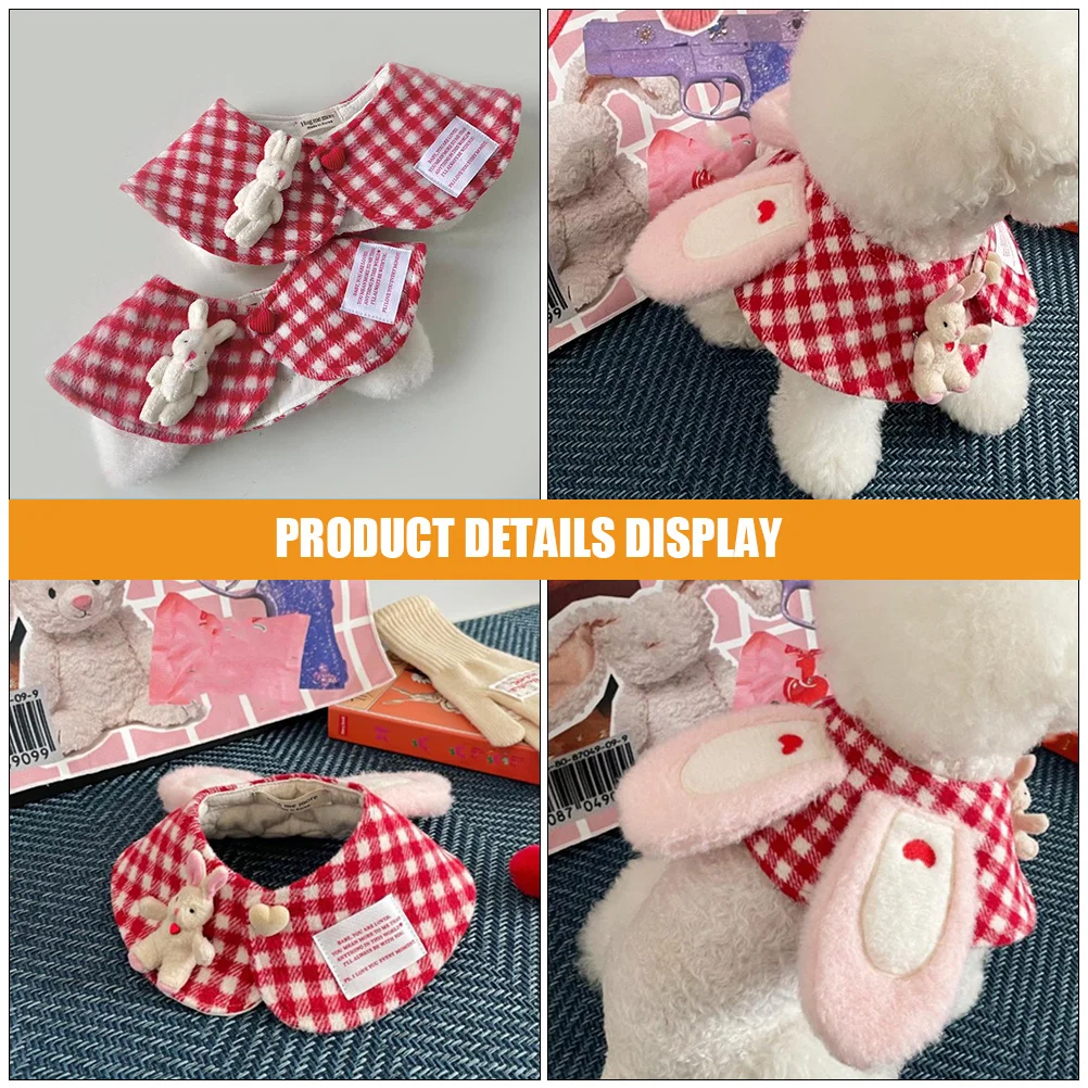 

Easter Lovely Cat Neckerchief Reusable Dog Bib Outdoor Kitten Delicate Neckwear Comfortable Wearing Experience Adorable Pet Gift