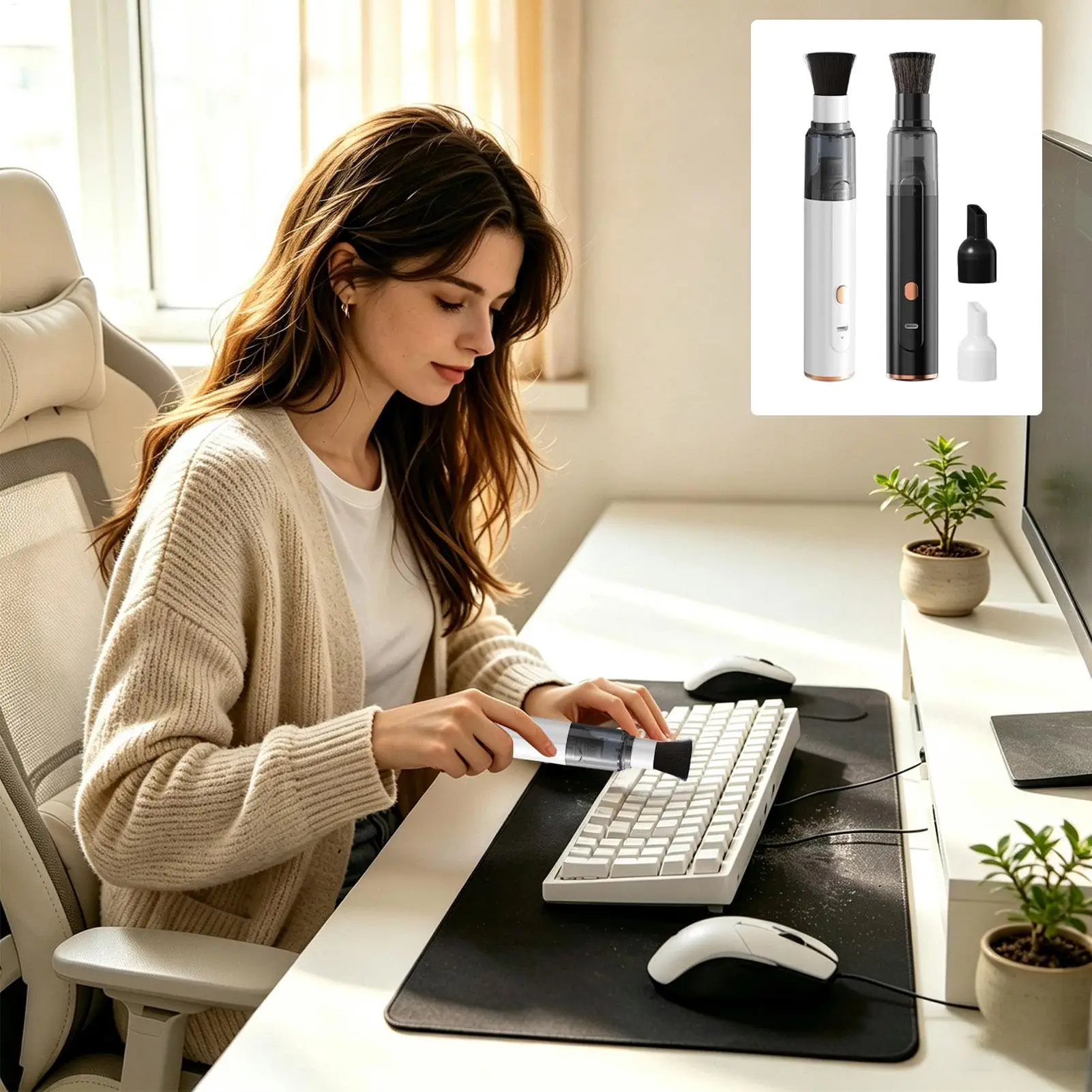 Car Vacuum Cleaner Mini Convenient Vacuum Cleaner Multi Functional Wireless Handheld Vacuum Cleaner Strong Suction Low Noise