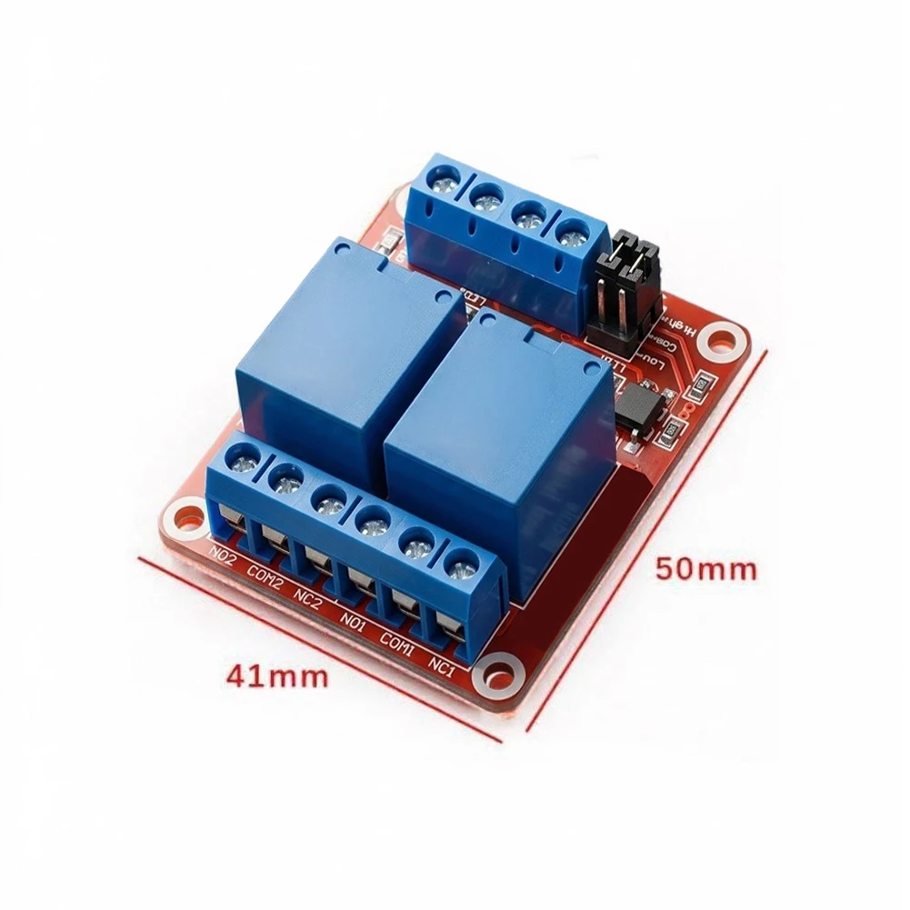 12V 4-Channel Relay Module with Optocoupler Isolation for Use in Motor Control Lighting Systems and Sensor Interfaces