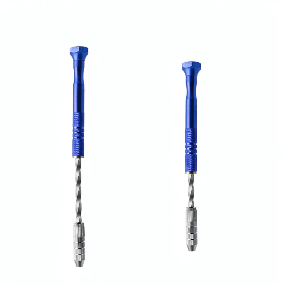 Manual Hand Drill Tool Blue Precision Micro Punching For Hobby Model Making Jewelry Crafting Woodworking Drilling Device