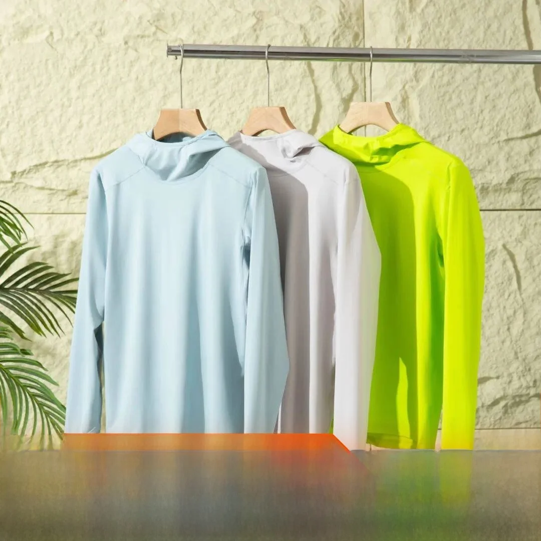 Autumn New Arrival Cycling Outdoor Quick Dry Moisture Wicking Elastic Hooded Base Shirt Standard Fit Long Sleeve T-Shirt