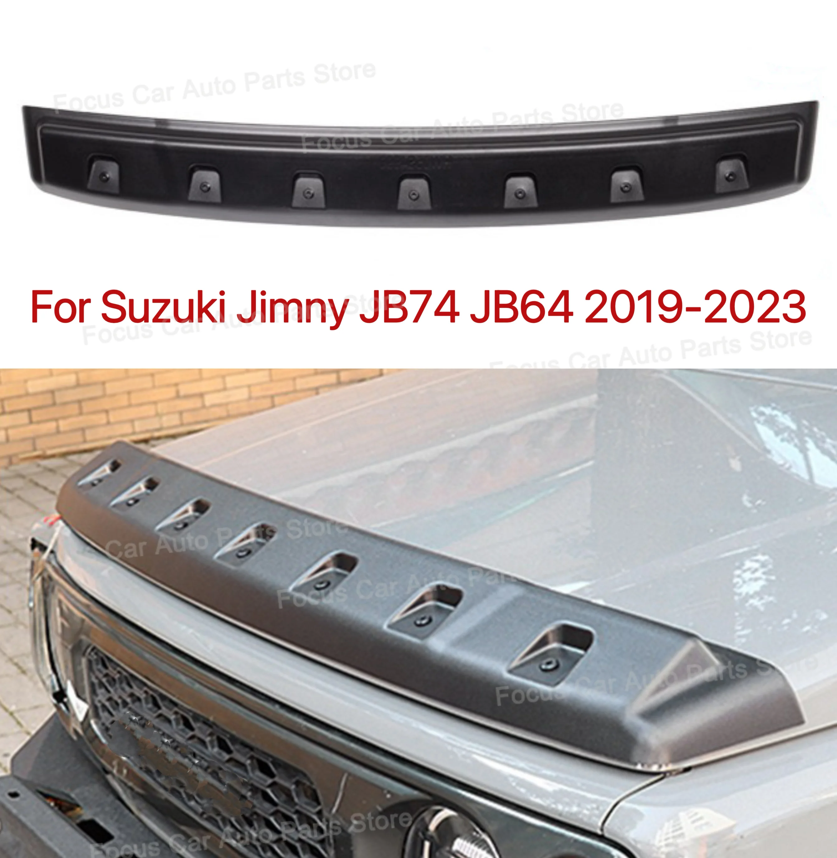 Car Front Stone Deflector Hood Protection Shield Sand Block Car Accessories for Suzuki Jimny JB74 JB64 2019 2020 2021 2022 2023