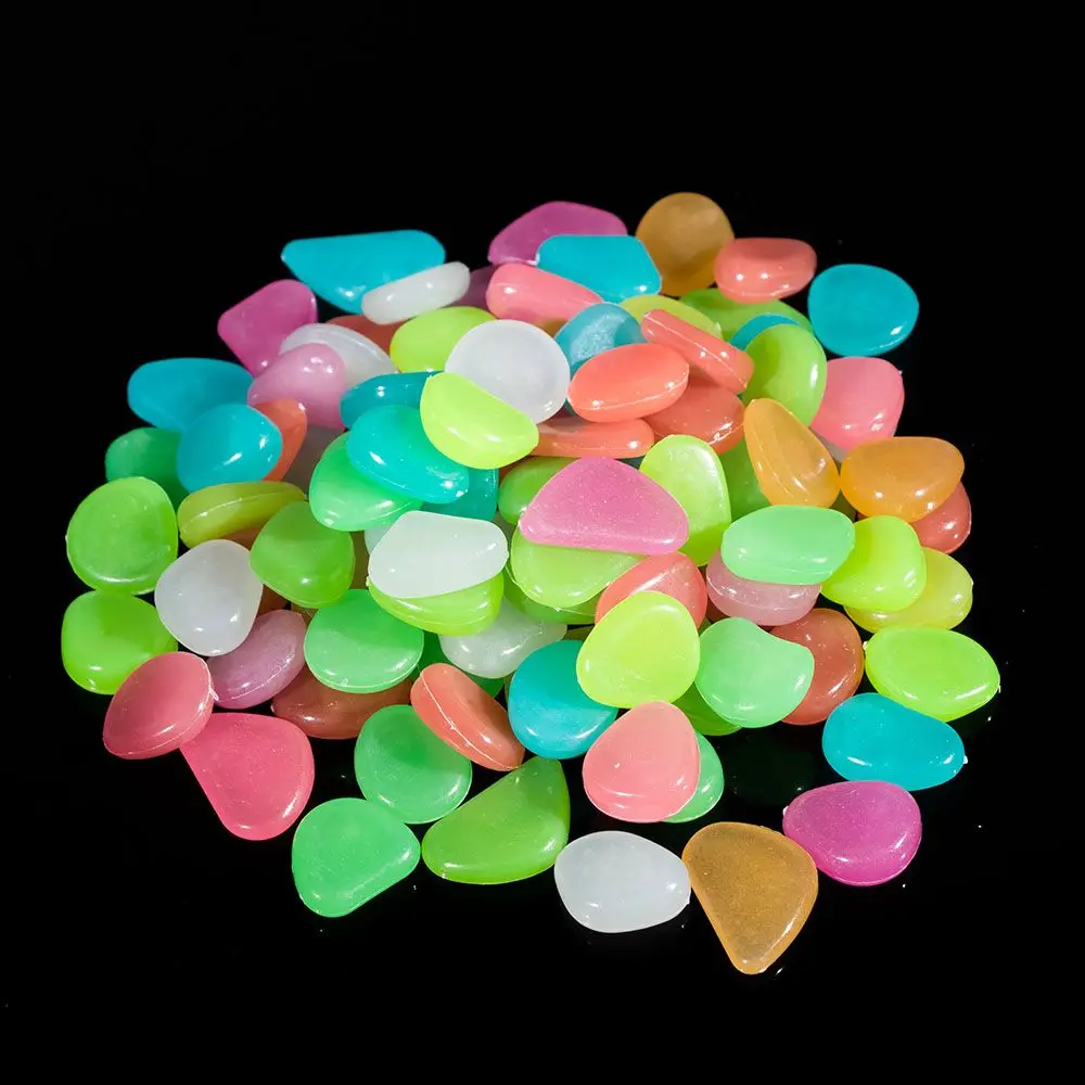 Pretty Lovely Creative 10Pcs New Style Artificial Pebble Stone Fish Tank Aquarium Decoration Luminous