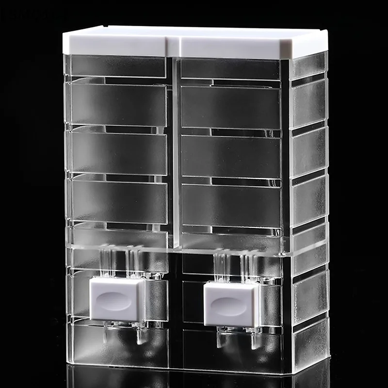 Non-punching Manual Press Soap Dispenser Wall Hanging Traceless Paste  Bottle Bathroom Transparent Soap Dispenser【SMQ】