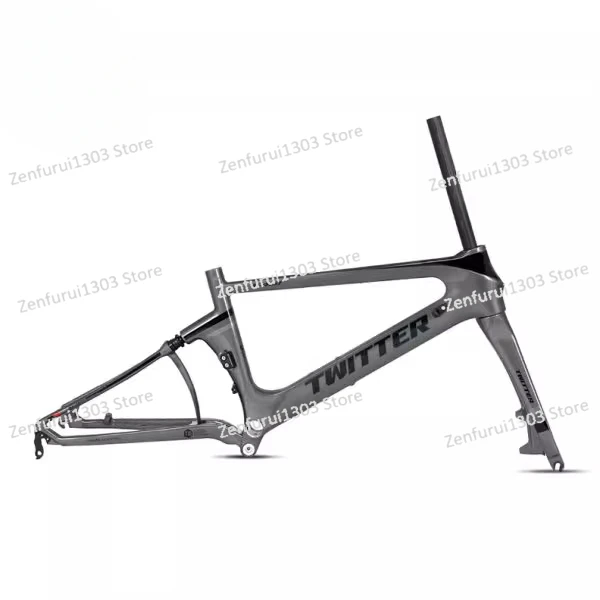 F451 Full Color T900 Folding Carbon Fiber Bicycle Frame with Front Fork Wrist Group Portable Student Frame