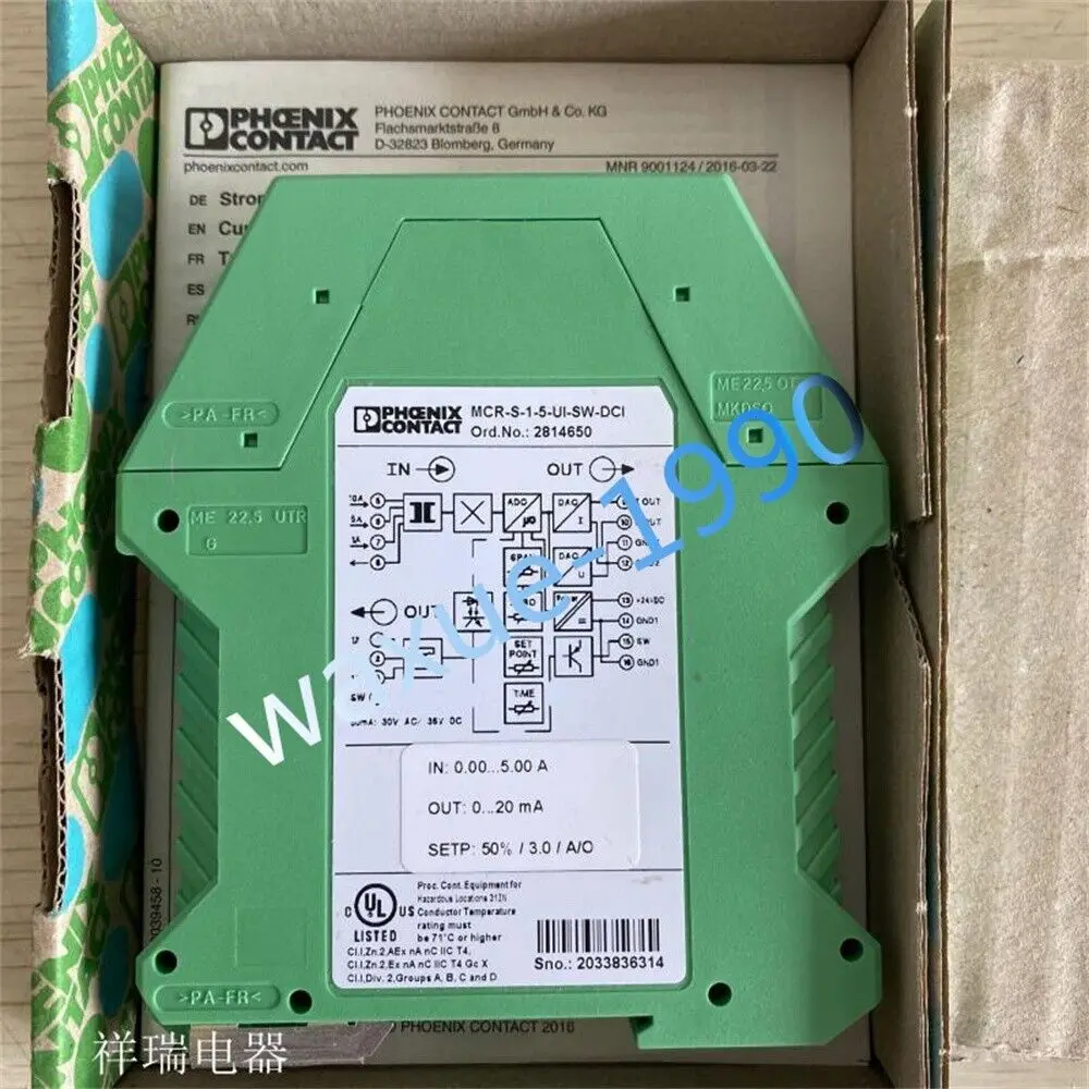 1pcs New Phoenix MCR-S-1-5 UI-SW-DCI 2814650