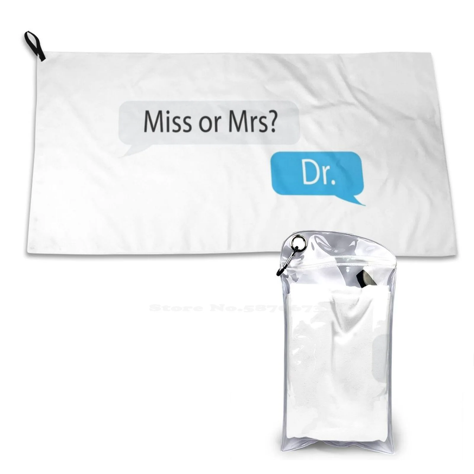 Miss Or Mrs ? Dr. Soft Towel Quick Dry Beach Towel Medicine Premed Physician Phd Doctor Dr Miss Mrs Biology Career Md Feminism