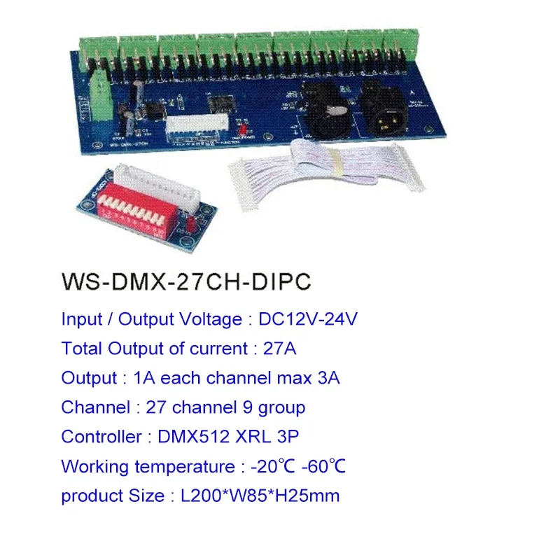 18CH/24CH/27CH/36CH/40CH DMX RGB RGBW LED-controller DMX512-decoder