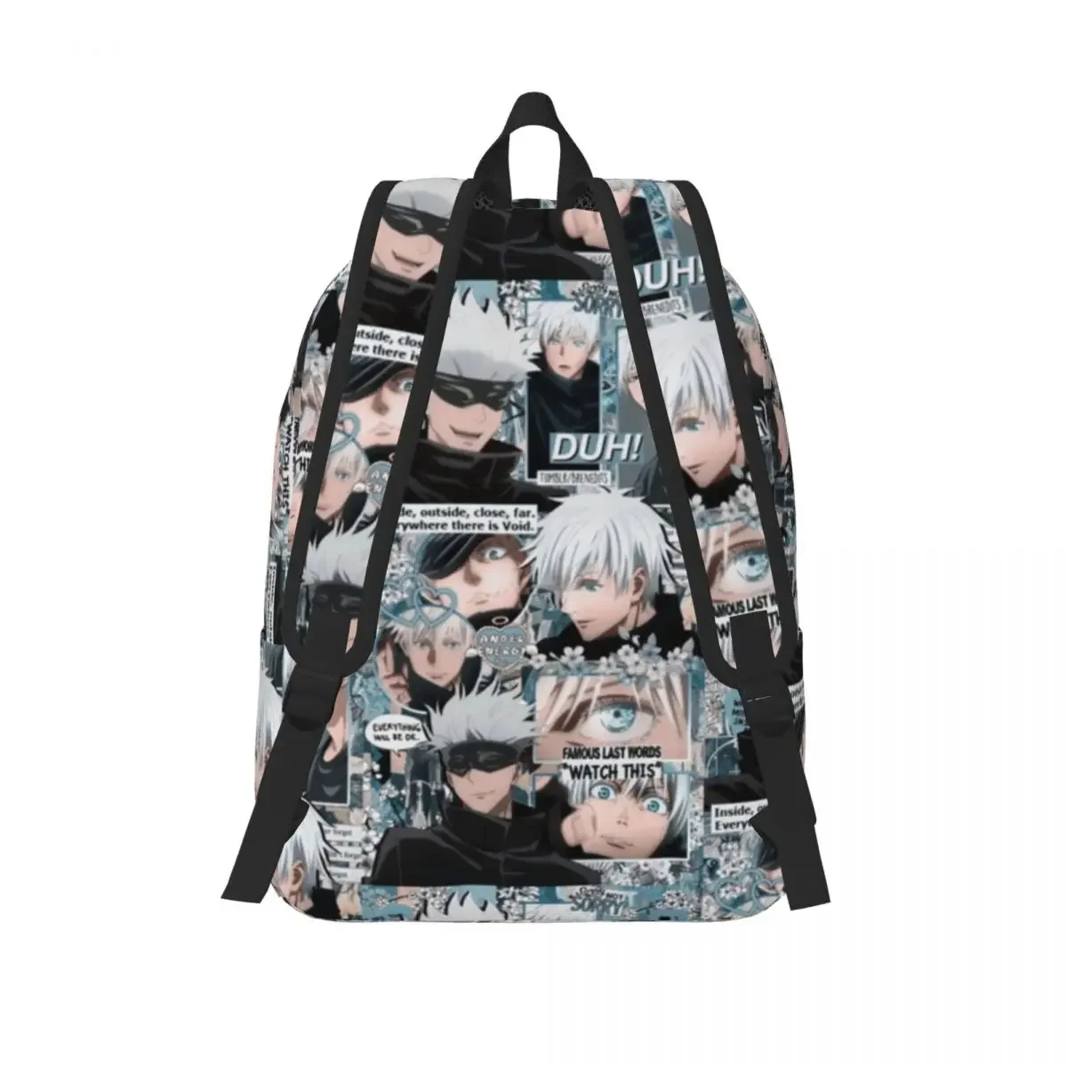 Gojo Satoru Collage Manga dla mężczyzn Kobiety Student School Bookbag Jujutsu Kaisen Anime Plaid Daypack Middle High College Hiking