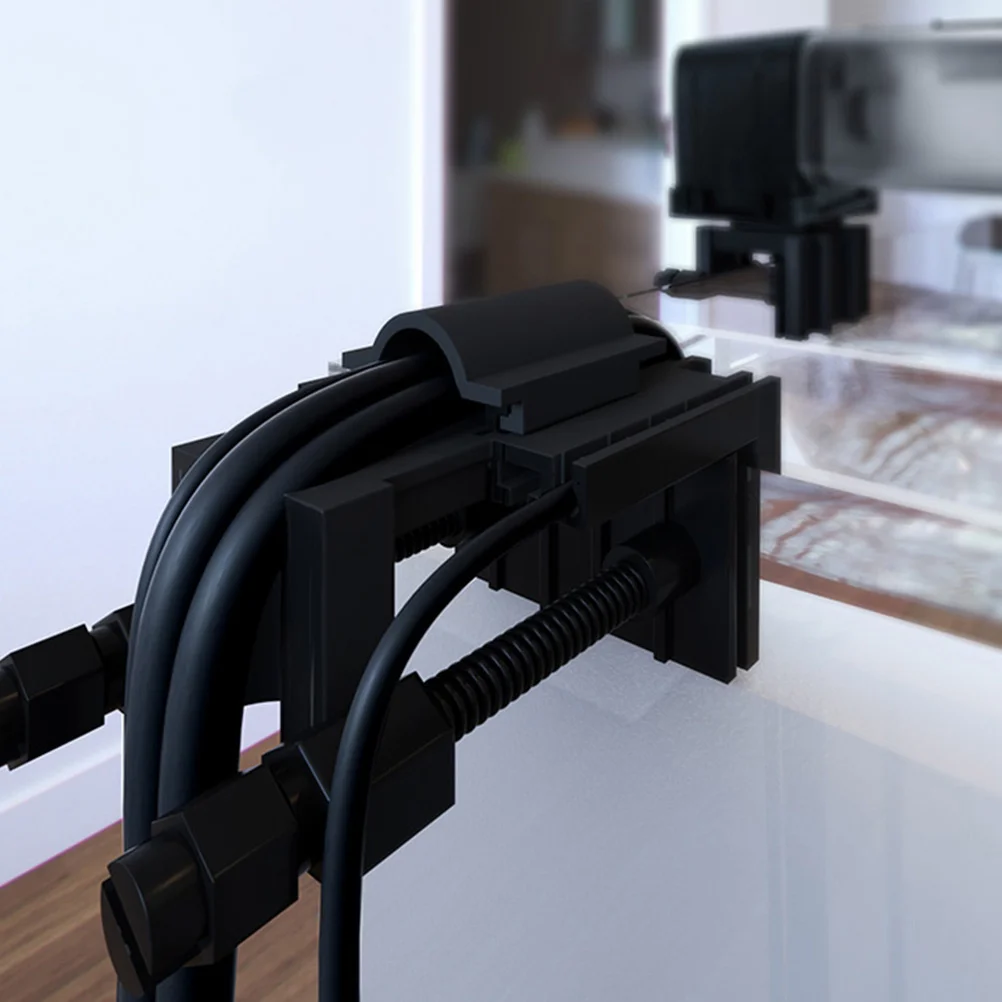 

2pcs Fish Tank Clips Acrylic Aquarium Pipe Holder Space-Saving Filter Inlet Outlet Fixing Tool For Fish Lovers Pipe Fixed Clips