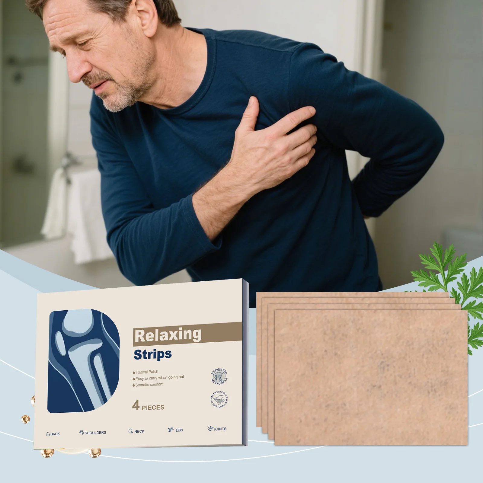 

Joint Care Patch Relieve Soreness Reducing Stress Boost Vitality Massage Skin Repair Damage Protect Joints Body Nourishing Patch