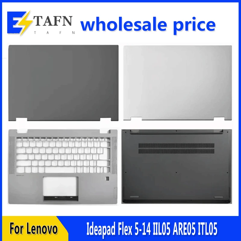 

New For Lenovo Ideapad Flex 5-14 IIL05 ARE05 ITL05 Metal Laptop LCD Back Cover Palmrest Bottom Case Lower 5 14ARE05