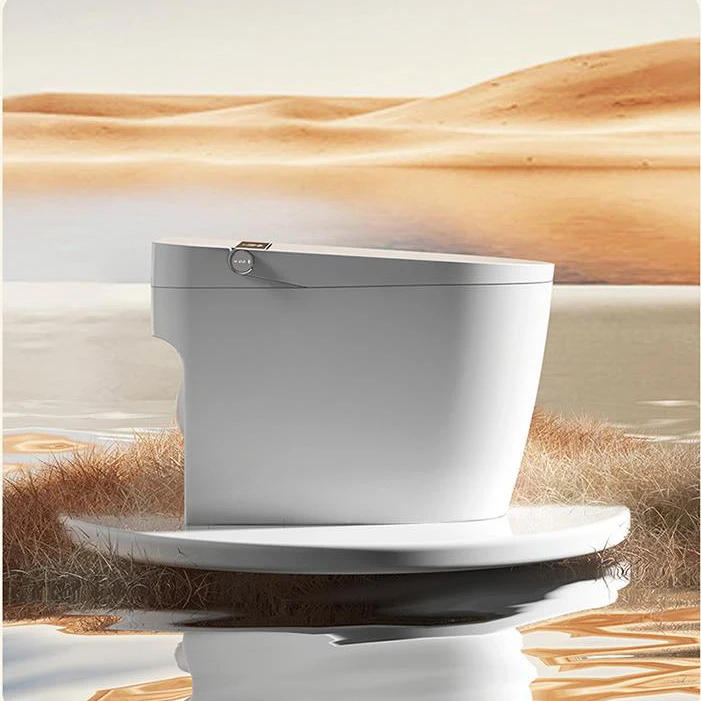 Household Hotel Bathroom Elongated Bidet Ceramic Automatic Smart Electric Toilet with Remote Control and Sanitary Features