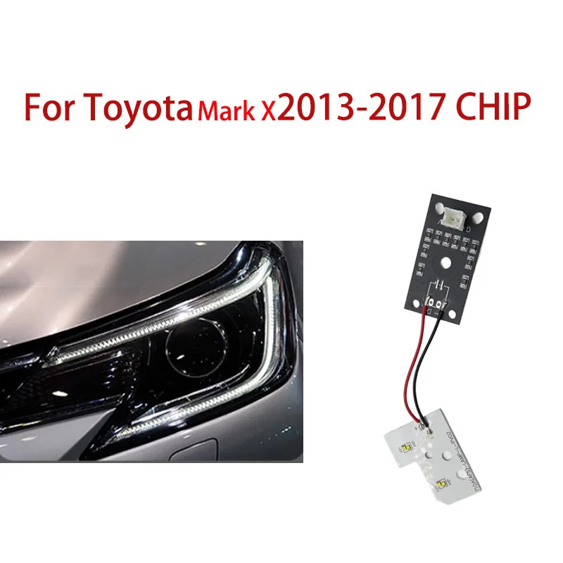 Car Headlights DRL Chip Ballast Chip White Light Angel Eyes Circuit Board Light Source Chip For Toyota Reiz Mark X 2013-2017