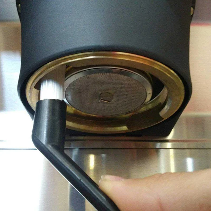 Spazzola per la pulizia della macchina da caffè spazzola per caffè macchina per caffè Espresso spazzola per la pulizia della pinza manico in plastica detergente strumenti per il caffè