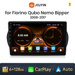 JIUYIN TS18 For Fiat Fiorino Qubo Citroen Nemo Peugeot Bipper 2008 - 2017 Car Radio Multimedia 2 din Android Autoradio CarPlay