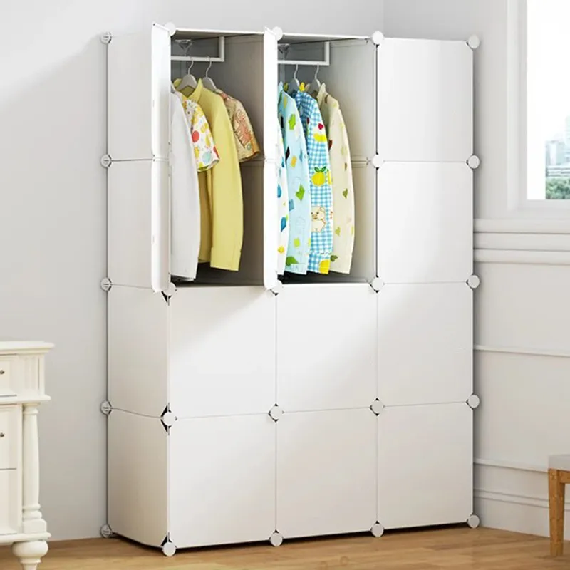 

Modern Organizer Wardrobe Storage Space Saving Bedroom Partitions Cabinet Plastic Wardrobe Display Muebles Trendy Furniture