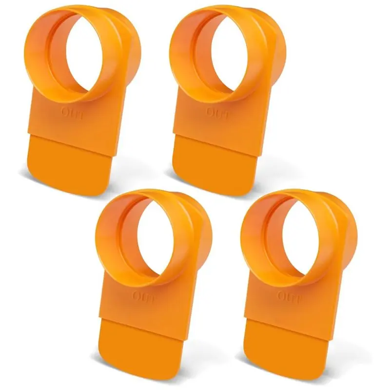 LXYB18B Clog Resistant 4Pcs 70295 4Inch Integrated Blast Gate Anti-Gap Tapered ABS Plastic Fitting For Dust Collection Systems