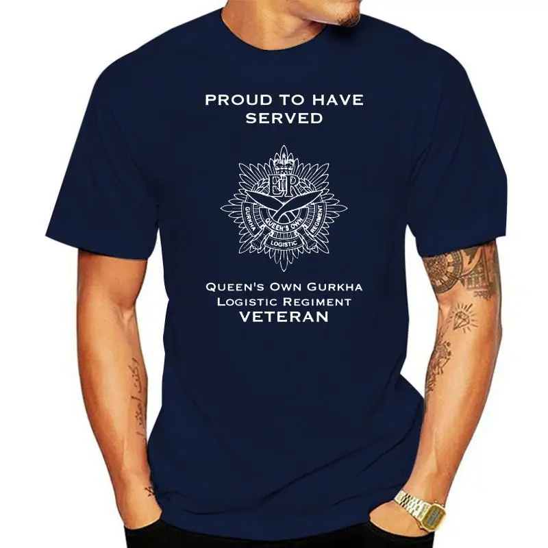 Queens Own Gurkha Logistic Regiment Premium Veteran T-Shirt (117)(2)