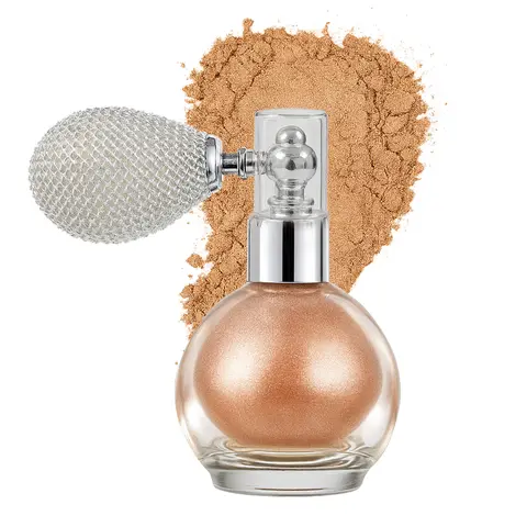 Face Body Glitter Spray Highlighter Powder Diamond High Gloss Spray Bottle Flash Air Bag Powder White Bronze Illuminator Makeup