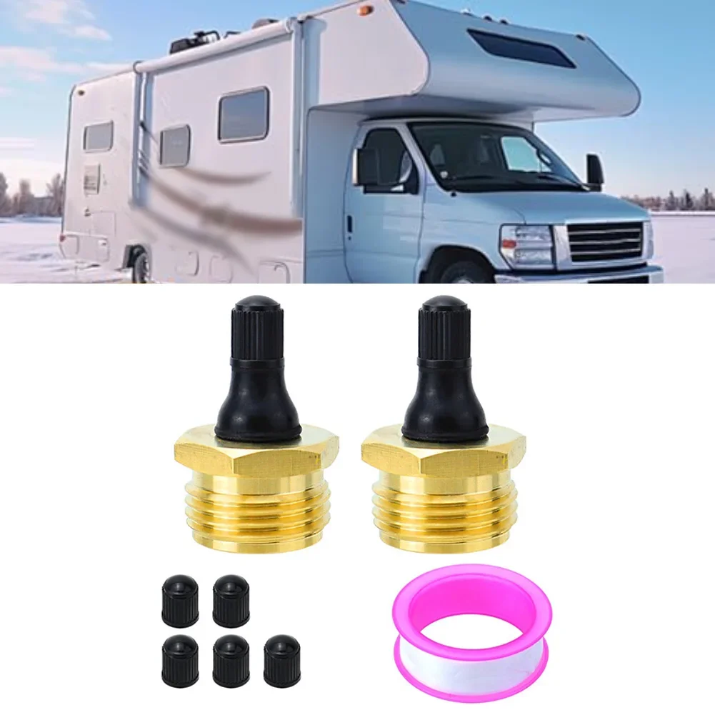 

RV Winterizing Kit 36153 Blow Outplug RV Winterizing Easy Installation Oxidation-resistant Brass Copper Construction