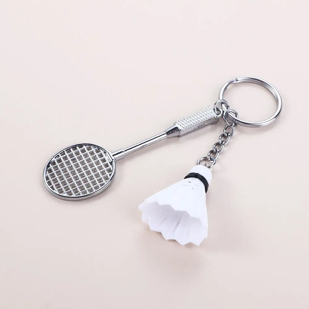 1 pcs Mini Badminton Racket Key Chain Key Ring Keyfob Jewelry Gifts