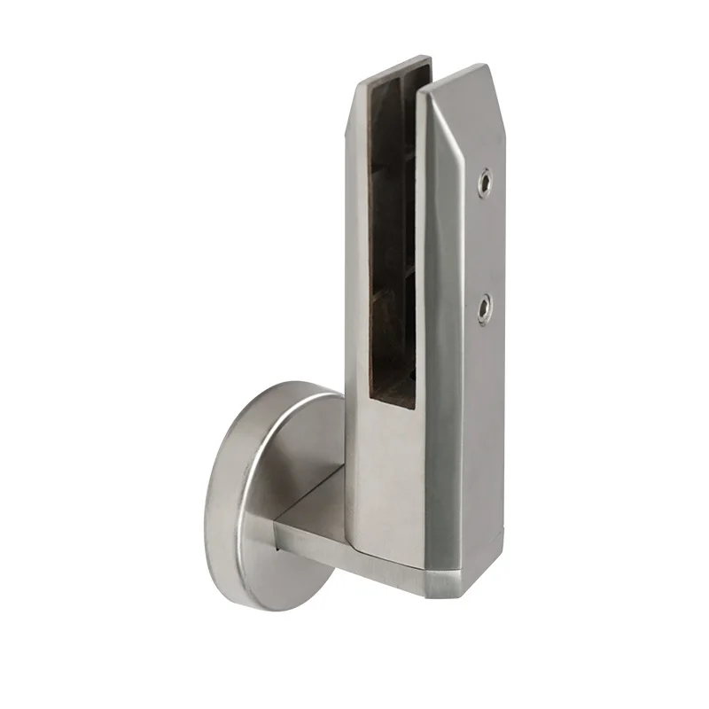 Stainless Steel Stair Handrail Post Glass Fixing Clamp Balcony Frameless Glass Side-Mounted Fixing Clamp