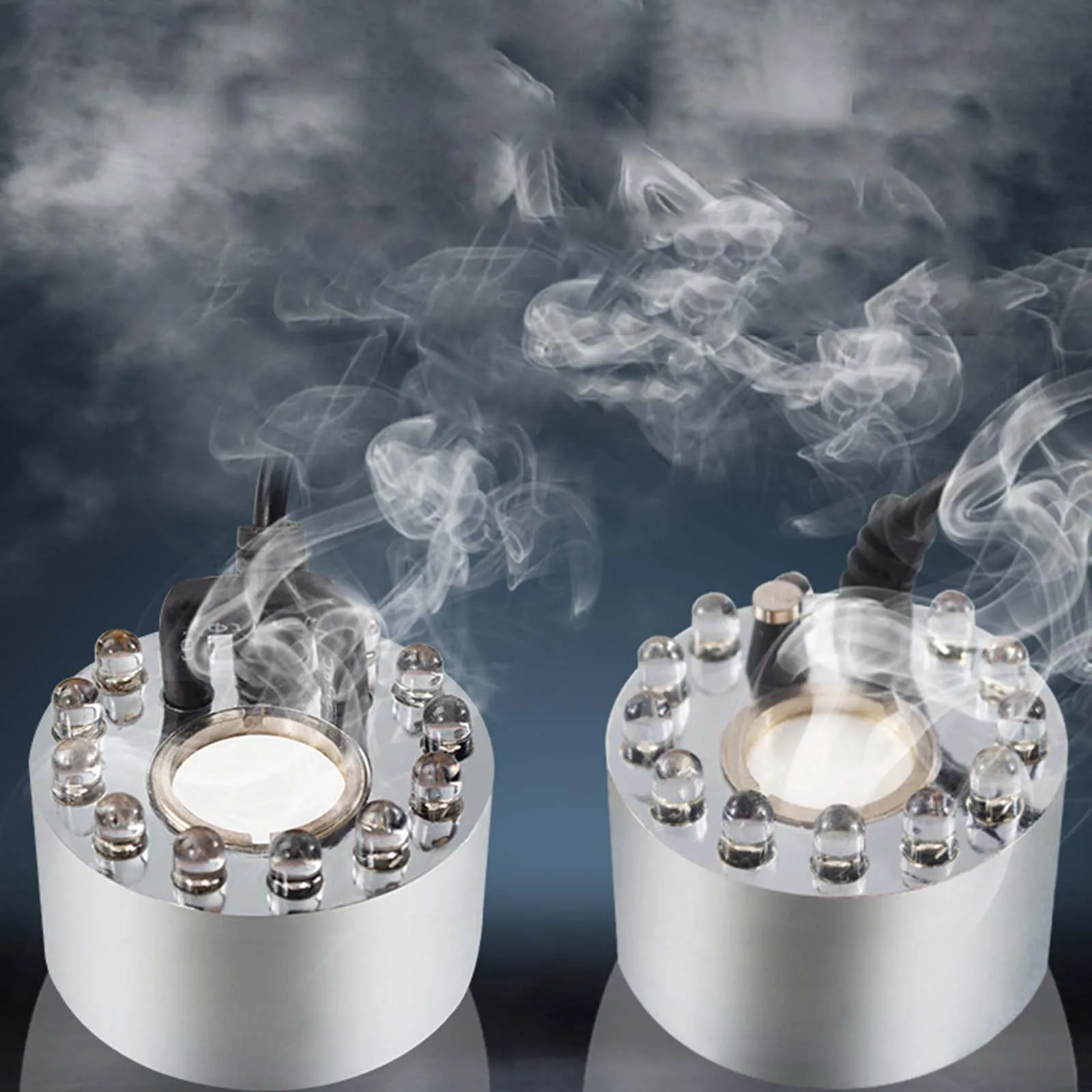 Generador de niebla ultrasónica, atomizador humidificador para fiesta de Halloween, fuente de agua, estanque, rocalla, pecera, generador de niebla