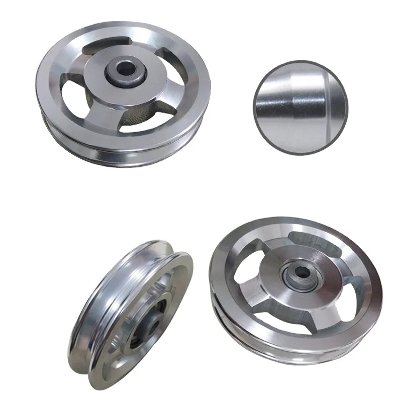 Factory  Professional  Customized Cnc Milling Turning Aluminium Timing Belt Pulley V Belt Pulley Serpentine Belt Pulleys