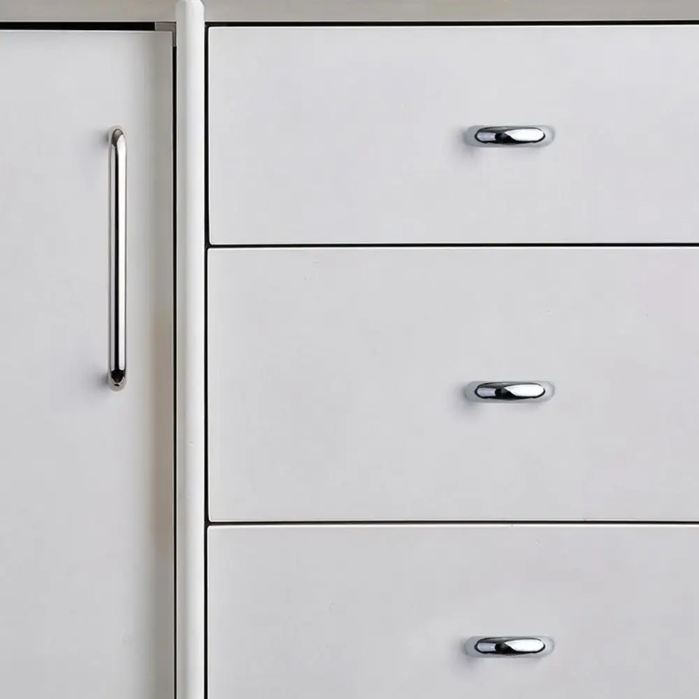 Solid Brass Cabinet Door Handles Bright Silver Finish U-Shaped Design Drawer Pulls Brushed Copper Finish Gold Black Finish