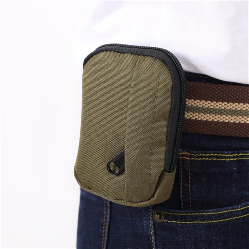 Tactical Mini Wallet Card Bag Small Pocket Key Pouch Money Bag Men Waterproof Portable EDC Pouch Hunting Outdoor Waist Bag Nylon