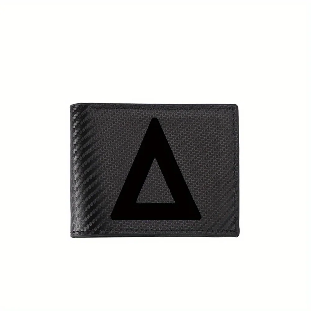 Dark,empty,black space. Void. Men's Wallets Simple Business Modern Stylish Printing Design Gifts For Father Boyfriend Christmas