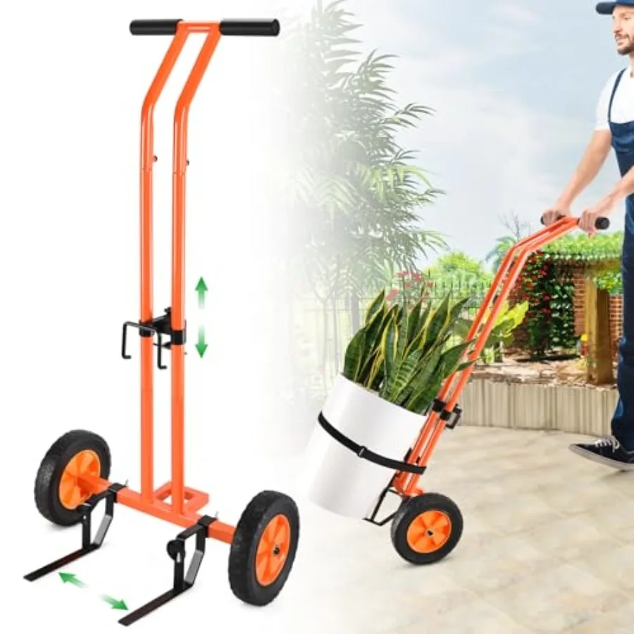 

Plant Caddy with Wheels Heavy Duty Plant Dolly Cart with Adjustable Grabbing Arm and Suction Cups for Plant Pots Garden Pot Mov