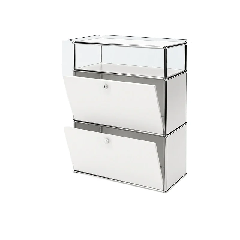 CX red high-end module cabinet, locker, living room wall chest