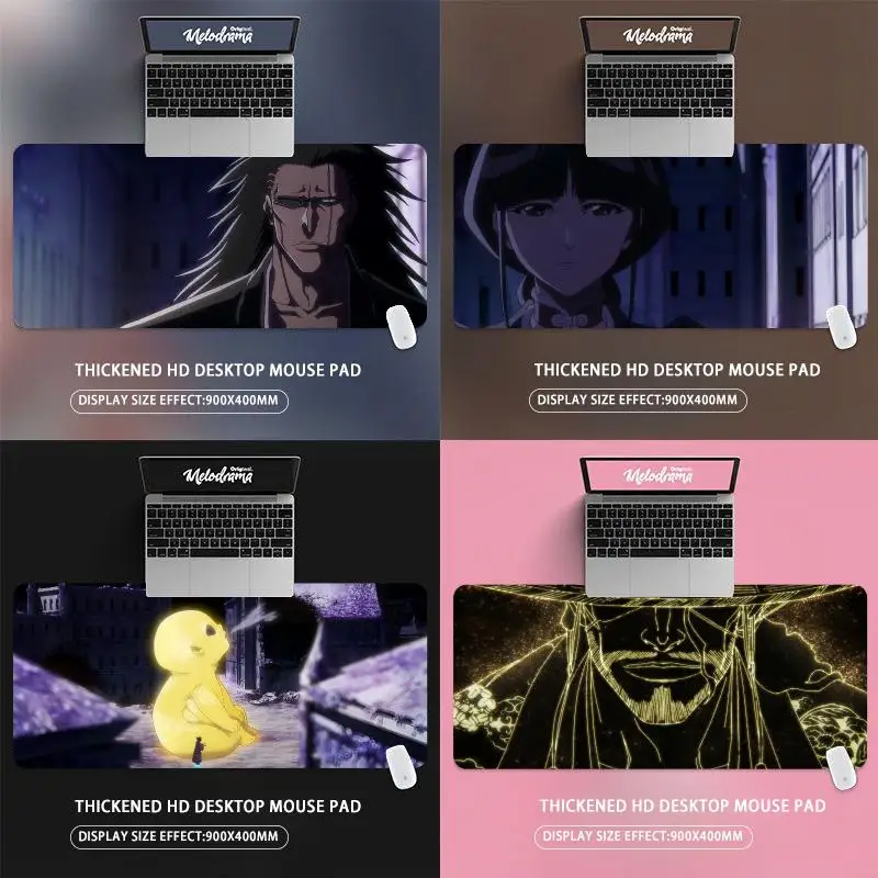 Bleach Thousand-Year Blood War Mouse Pads Gamer Keyboard Mat Pads Gaming Desk Protector Laptops Large Mousepad Cartoon Deskmat