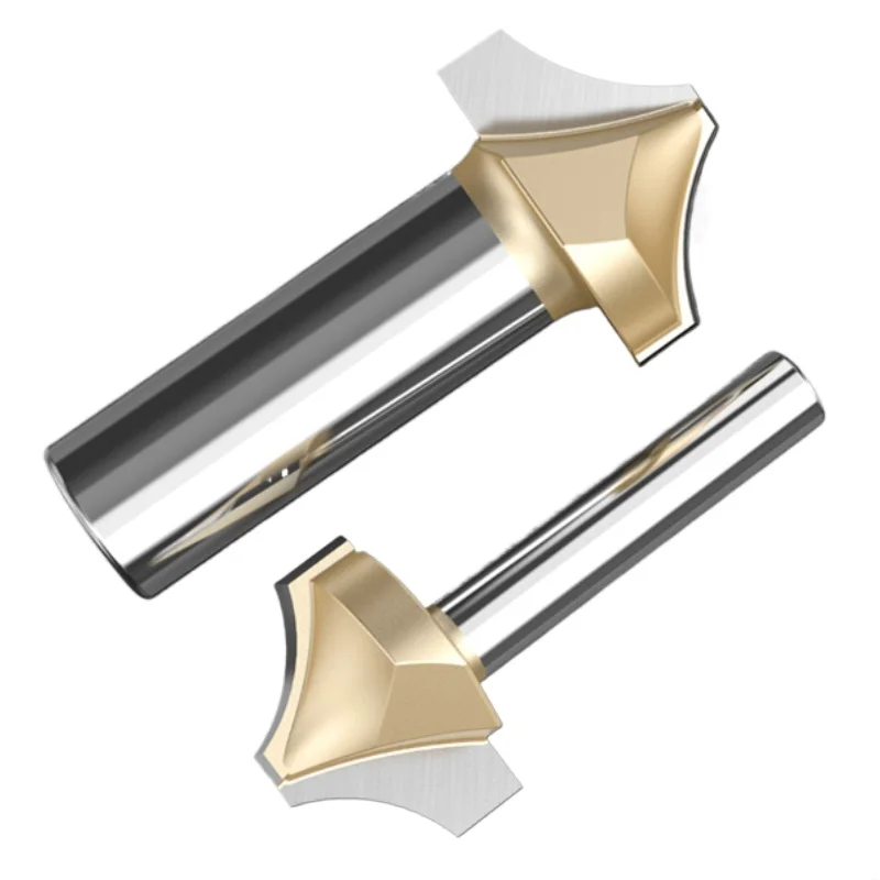 1/2 1/4 Handle R-Angle Woodworking Opening Carving Knife for Wood Trimming Machine Carbide Tungsten Steel Encarving Router Bit
