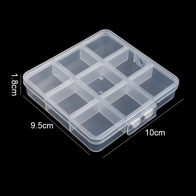 Transparante opslagcontainer Sieradendoos Doorzichtige plastic organizerdoos Lege oorbelopslagorganisator Vitrine voor kralen