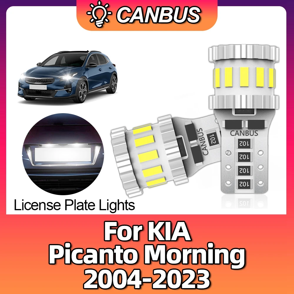 T10 W5W 194 Led Canbus Car Interior Lights License Plate Lamps Bulb For KIA Picanto Morning 2004-2018 2019 2020 2021 2022 2023