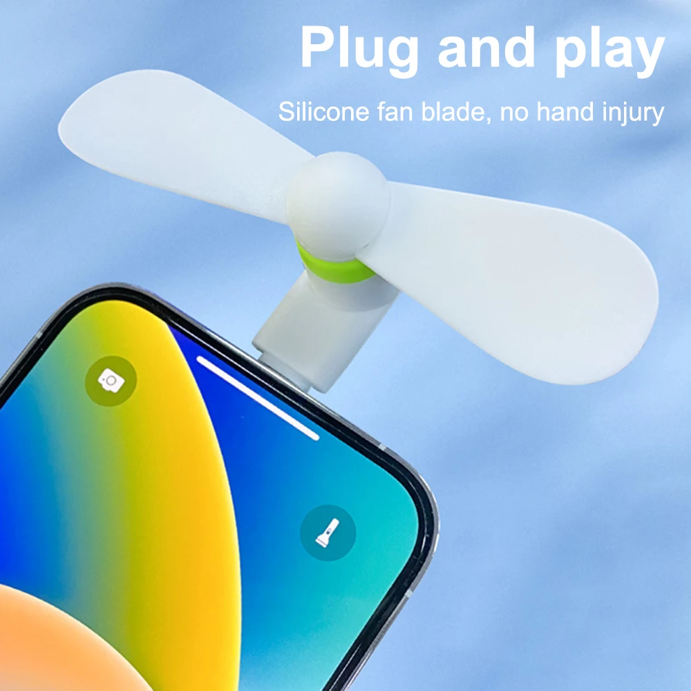 2in1 Type C Micro USB Mini Fan Radiator For Samsung Xiaomi Huawei HTC Phone Mini Portable Mobile Phone Small Fan