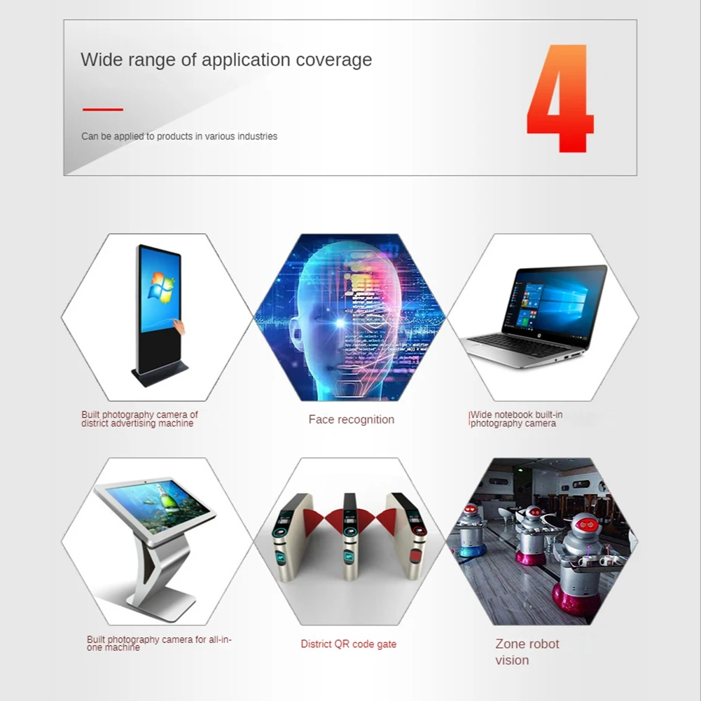 Supernew 5MP USB Camera Module 160 Degree Wide Angle OV5640 2592X1944 Fixed Focus Free Drive for Security Monitoring