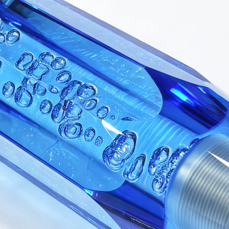 15cm Transparenter Bubble-Acryl-Schaltknauf Universeller Gangschaltknüppel mit M8 M10 M12 Messingadaptern für Manuelle und Automatische Fahrzeuge – Detail 6