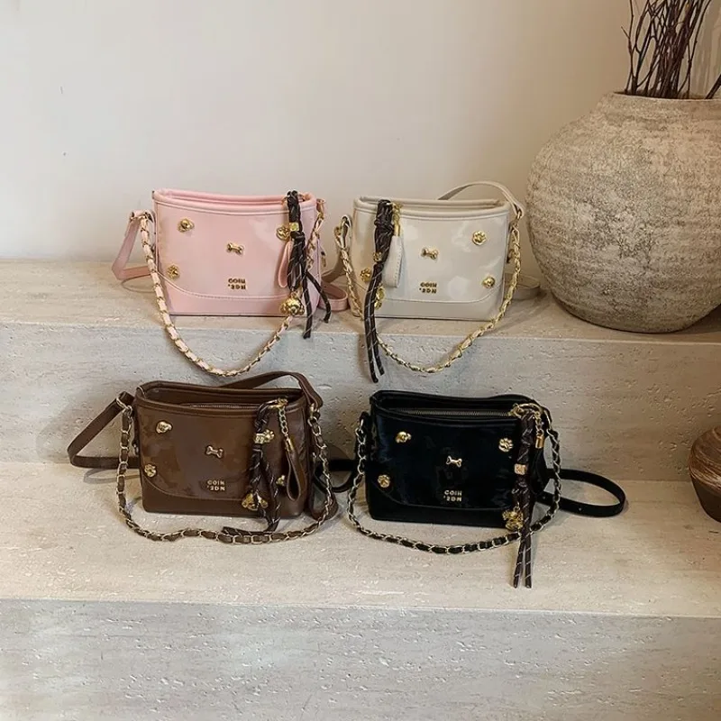 

Diaper Bag Stylish Chic Leather Tote Luxury Designer Crossbody For Women Elegant Minimalist Handbag Purse