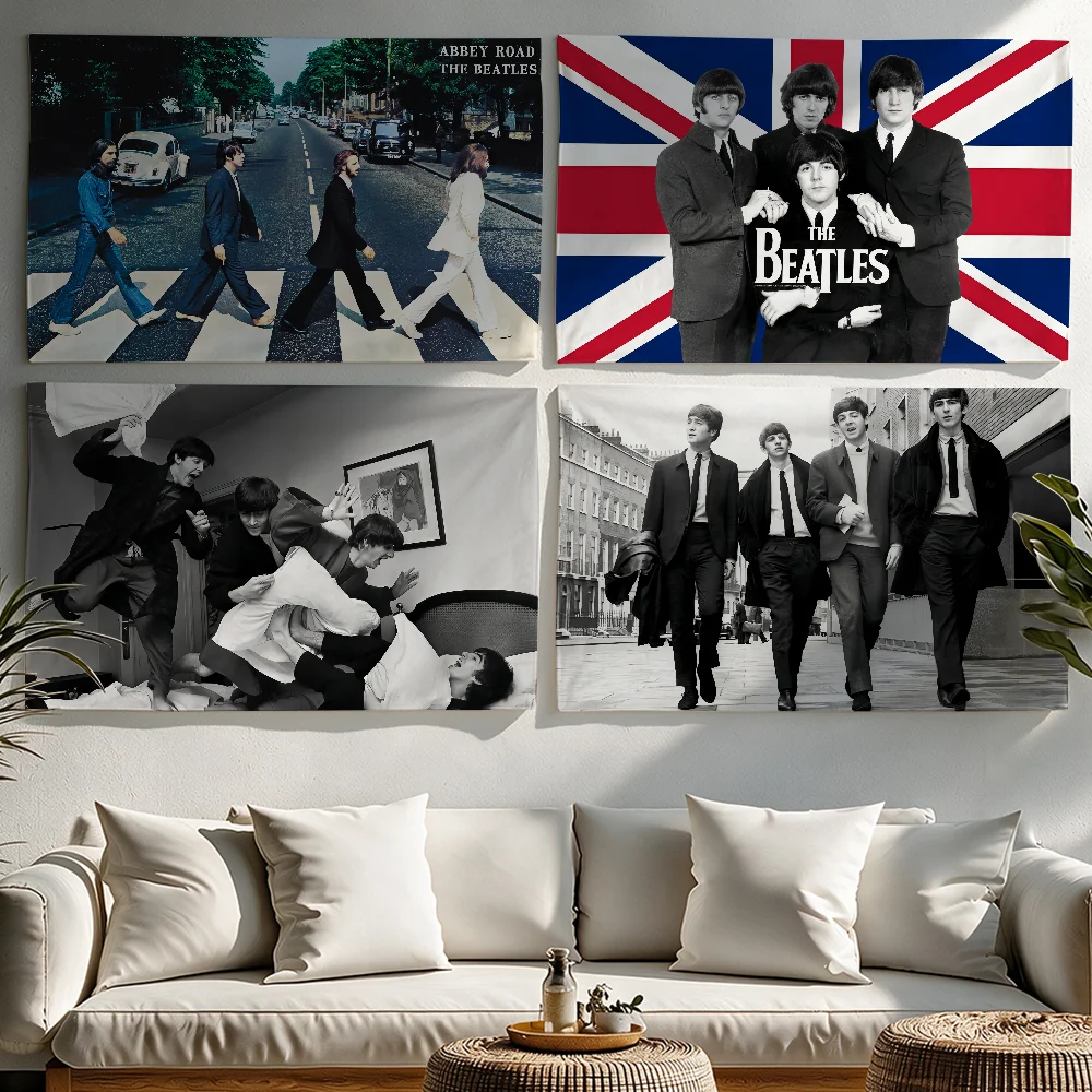 Band The B-Beatles-S flag Tapestries Outdoor Parties Bedrooms Living Rooms Dorm Rooms Wall Decor Banners Gifts
