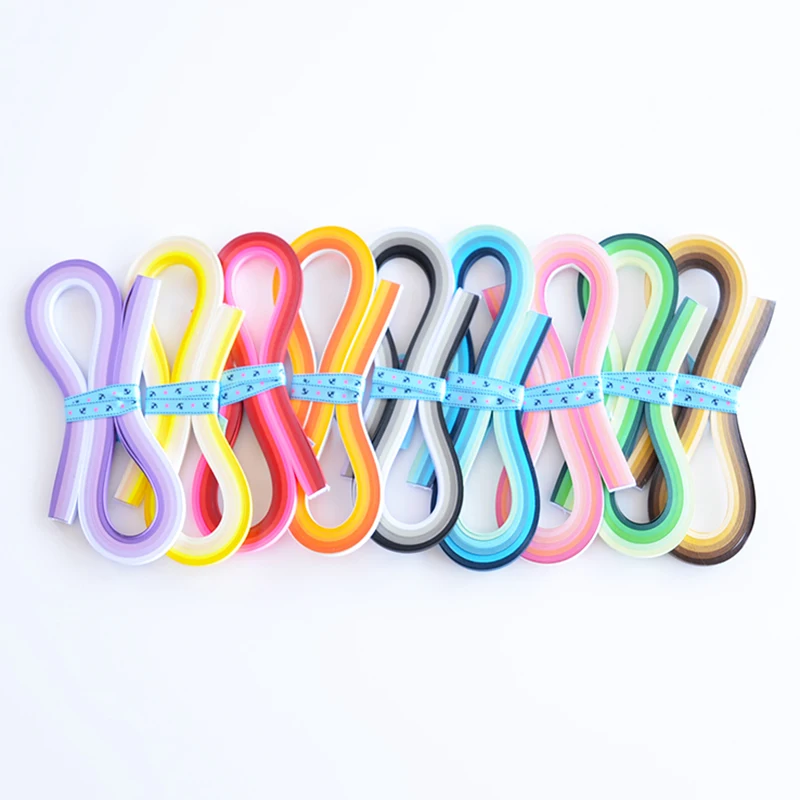 Quilling Paper Set 9 Kinds Gradient Colors For Drop Light Window
