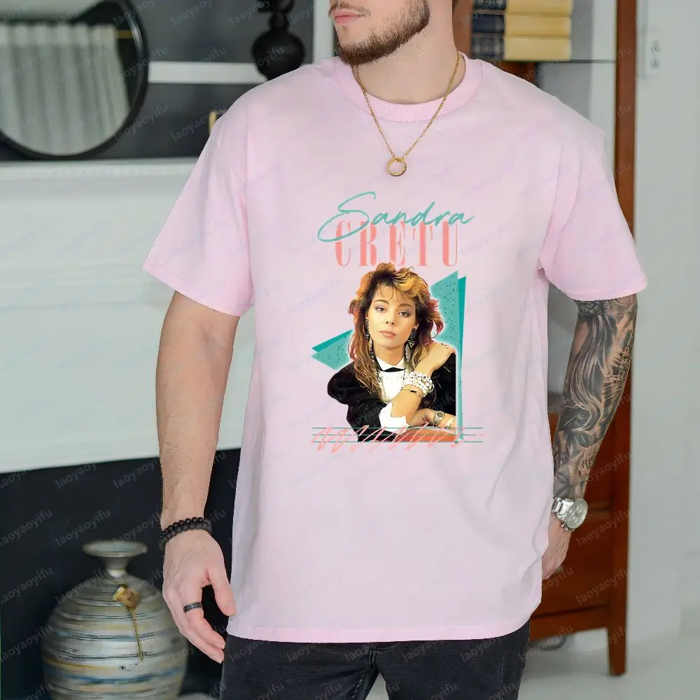 Sandra Cretu - Retro Casual Fashionable Fun Crazy Neutral Classic Cotton Short-sleeved T-shirt Suitable for Both Men and Women