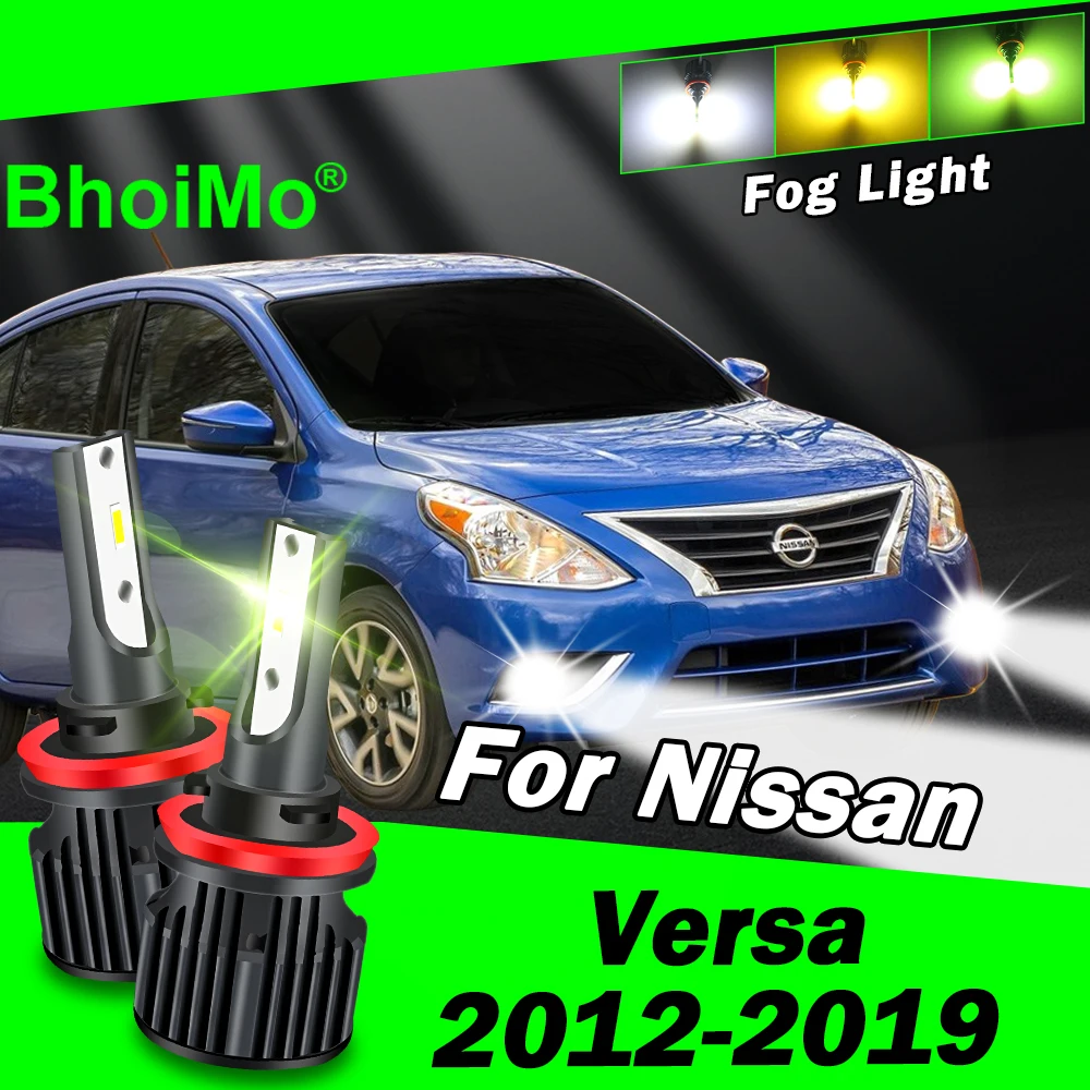 

BhoiMo Front Fog Light Lamp For Nissan Versa 2012 2019 Led Bulb 2013 2014 2015 2016 2017 2018