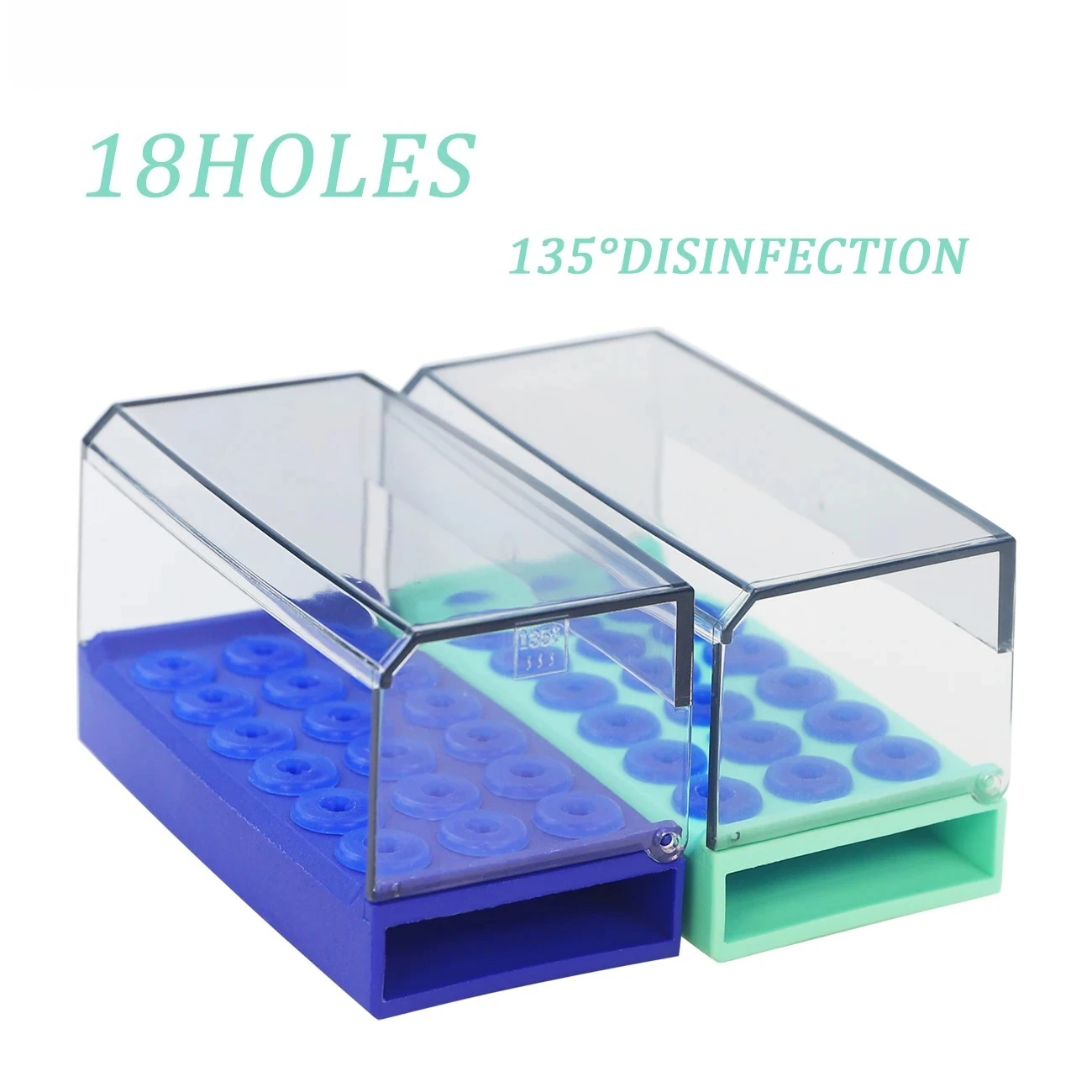 10Pcs Dental Disinfection Box Odontologia Ultrasonic Scaler Tip Holder Stand Low Speed Burs Organizers Dentistry Equipment Tools